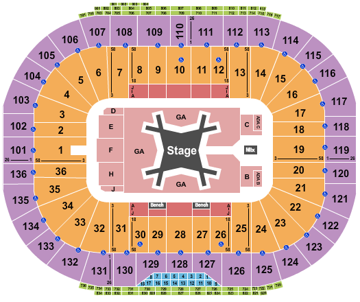 Notre Dame Stadium Luke Combs Seating Chart